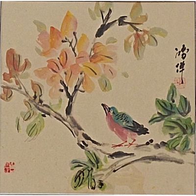 bird and flower